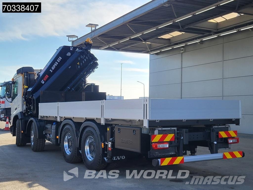 Volvo FMX 500 8X4 NEW! HIAB X-HIPRO 658 E-6 Crane Kran B Flakbilar