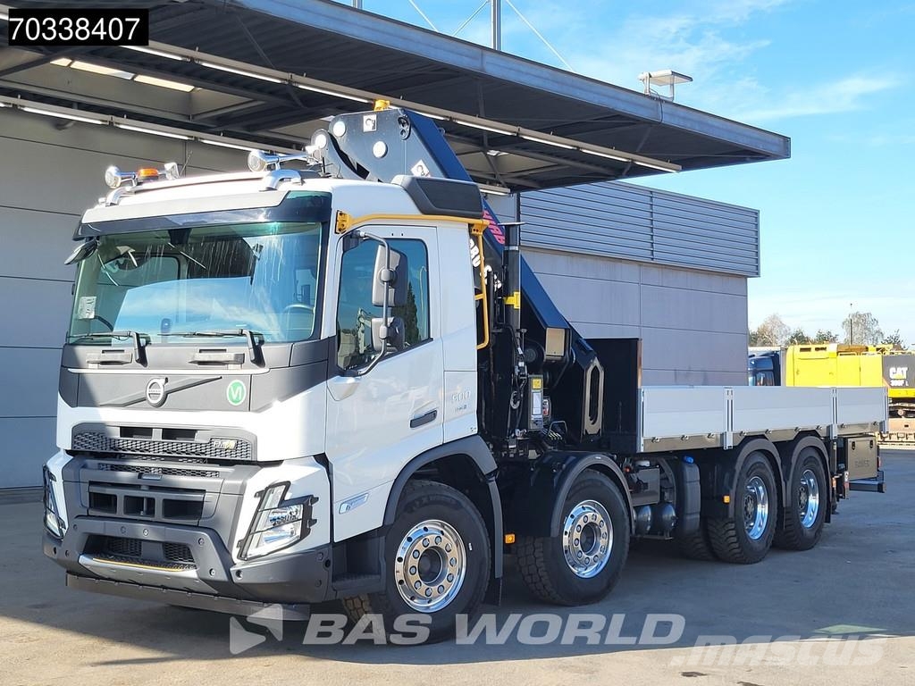 Volvo FMX 500 8X4 NEW! HIAB X-HIPRO 658 E-6 Crane Kran B Camion con sponde ribaltabili