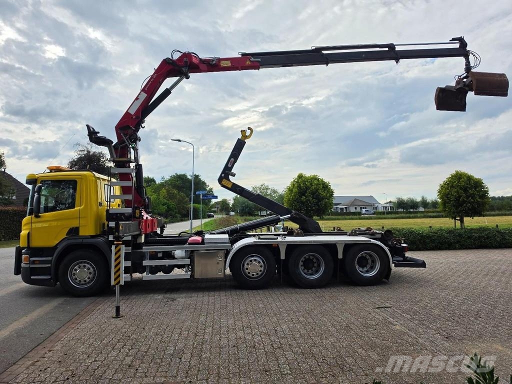Scania P450 8x2!! CRANE/HOOK!! EX-MUNICIPALITY!! EURO6!! Camiones elevadores de gancho