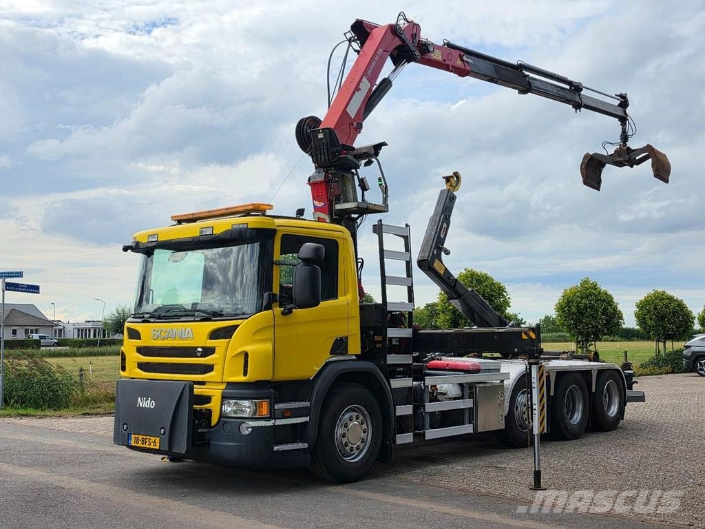 Scania P450 8x2!! CRANE/HOOK!! EX-MUNICIPALITY!! EURO6!! Camiones elevadores de gancho