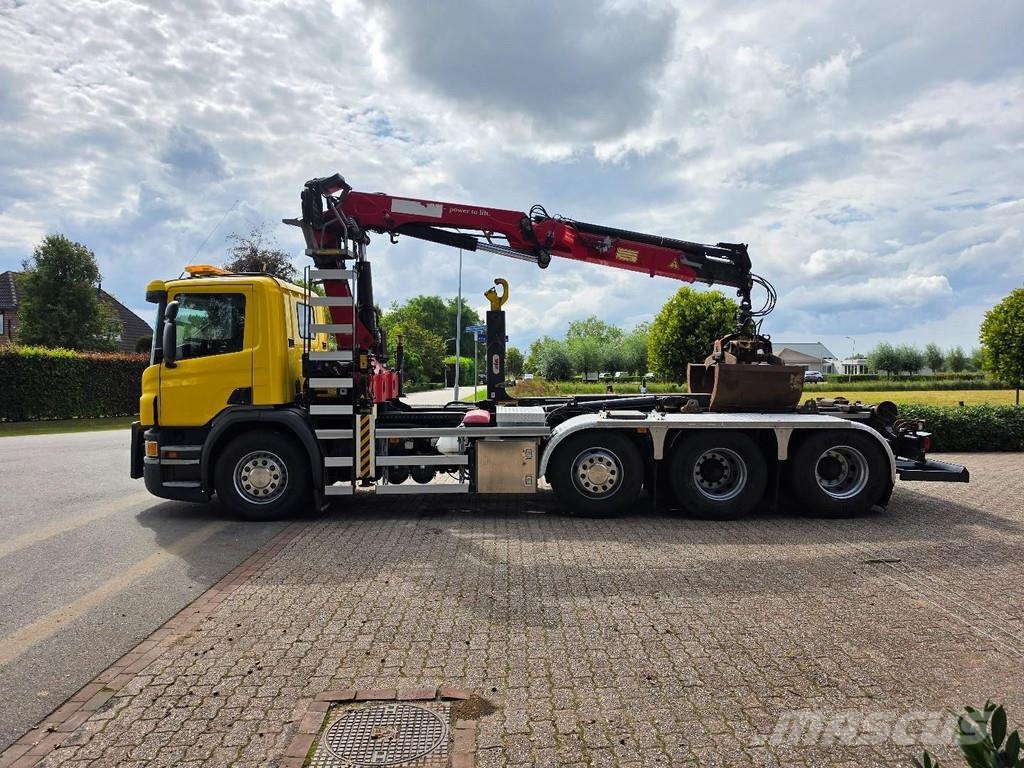 Scania P450 8x2!! CRANE/HOOK!! EX-MUNICIPALITY!! EURO6!! Camiones elevadores de gancho