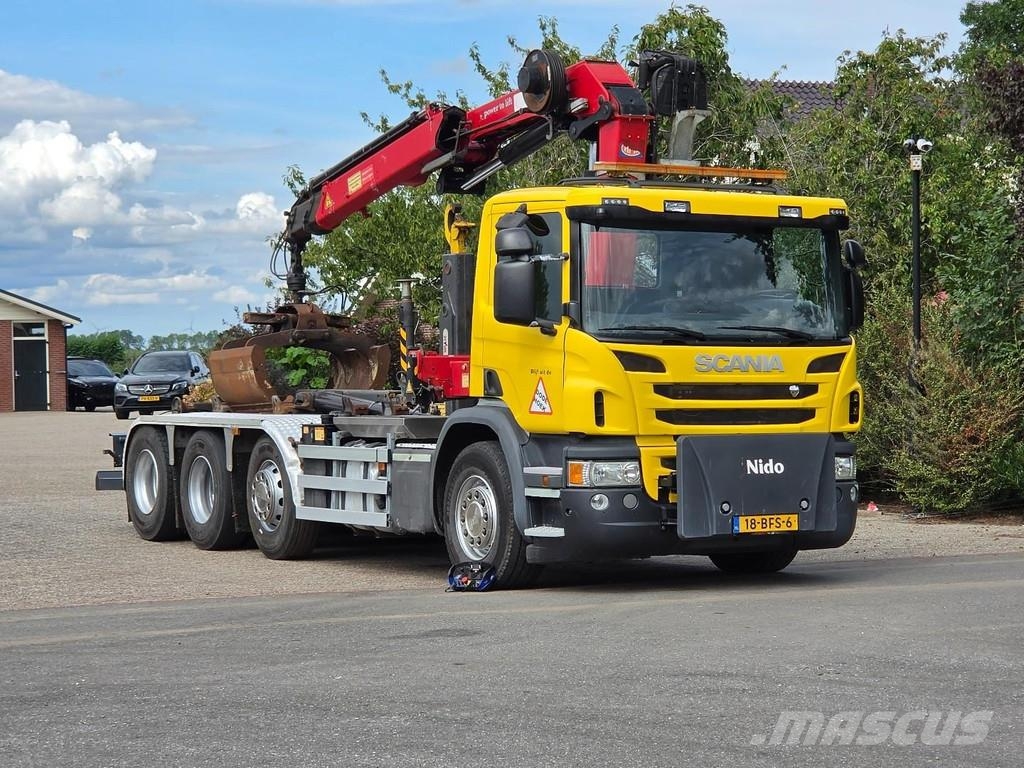 Scania P450 8x2!! CRANE/HOOK!! EX-MUNICIPALITY!! EURO6!! Camiones elevadores de gancho