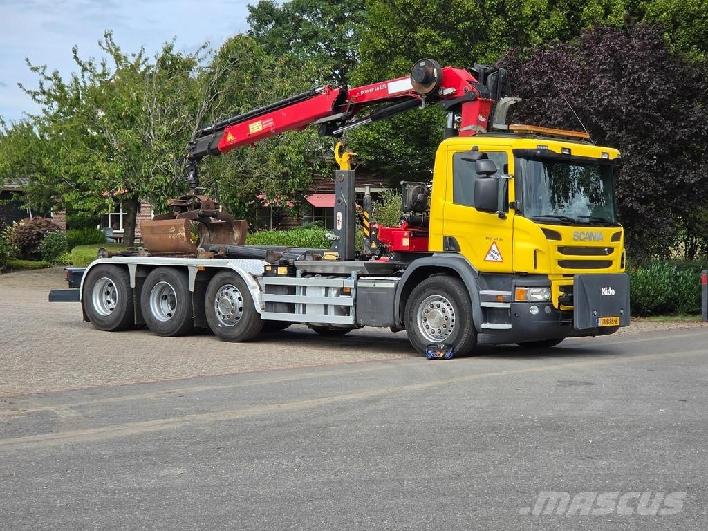 Scania P450 8x2!! CRANE/HOOK!! EX-MUNICIPALITY!! EURO6!! Camiones elevadores de gancho