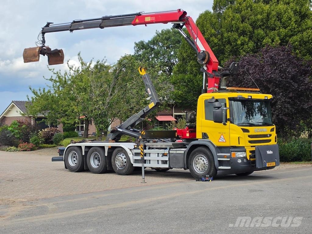 Scania P450 8x2!! CRANE/HOOK!! EX-MUNICIPALITY!! EURO6!! Camiones elevadores de gancho