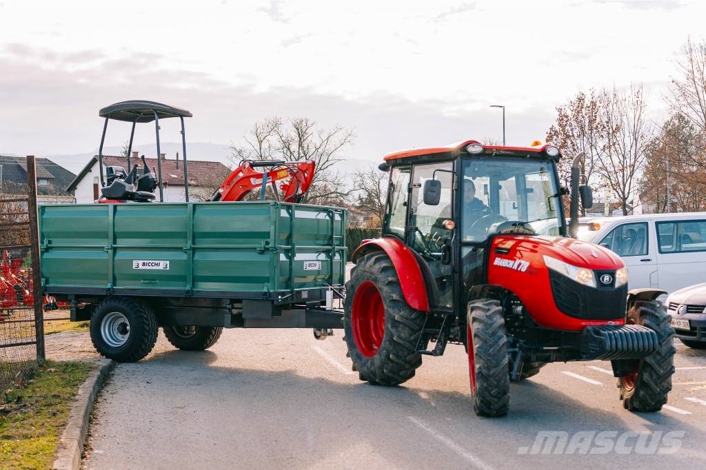 Bicchi PKE 5/7T – MULTI Kmetijska prikolica enoosna Savivartės priekabos
