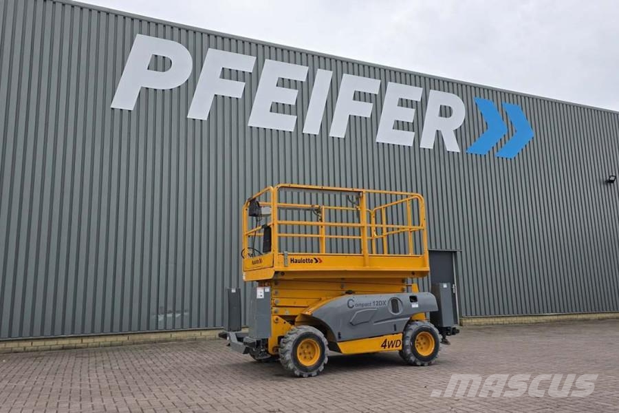 Haulotte Compact 12DX Diesel, 4x4 Drive, 12m Working Height Škarjaste dvižne ploščadi