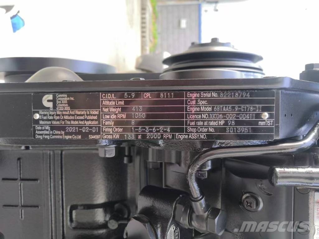 Cummins 6BTAA5.9-C178 Diesel motor محركات