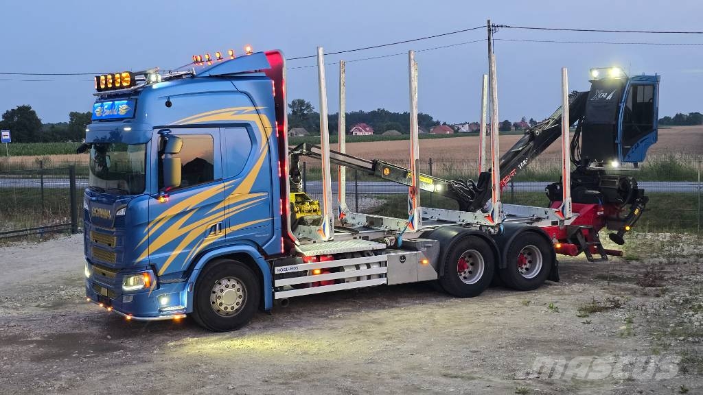 Scania R 650 شاحنات أشجار