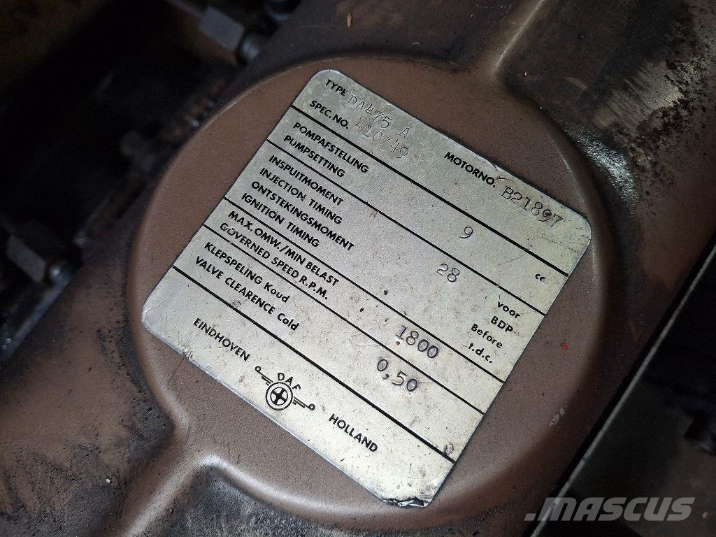 DAF DA475A Motorlar