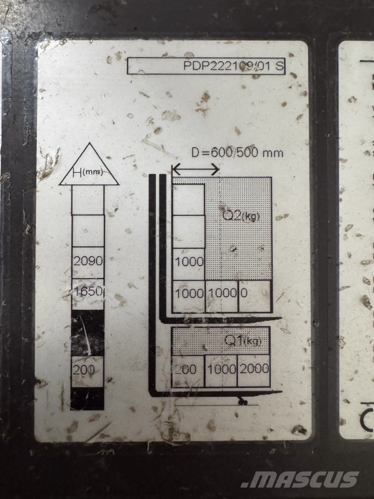 UniCarriers PDP200 T - Doppelstock - 2372 Std. Käyden ajettavat pinoamistrukit