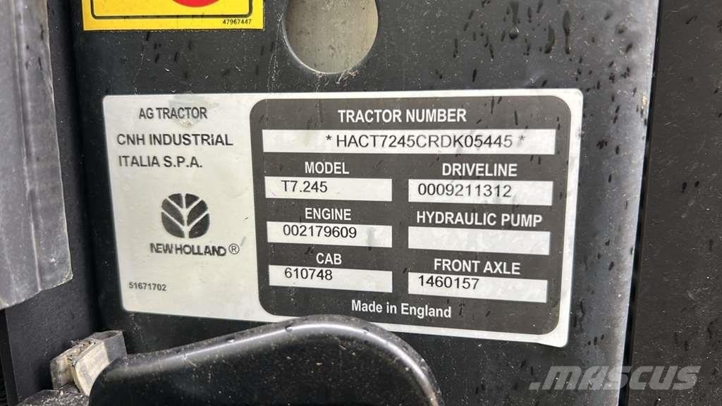 New Holland T7.245 PLMi Tractor Tractor Units