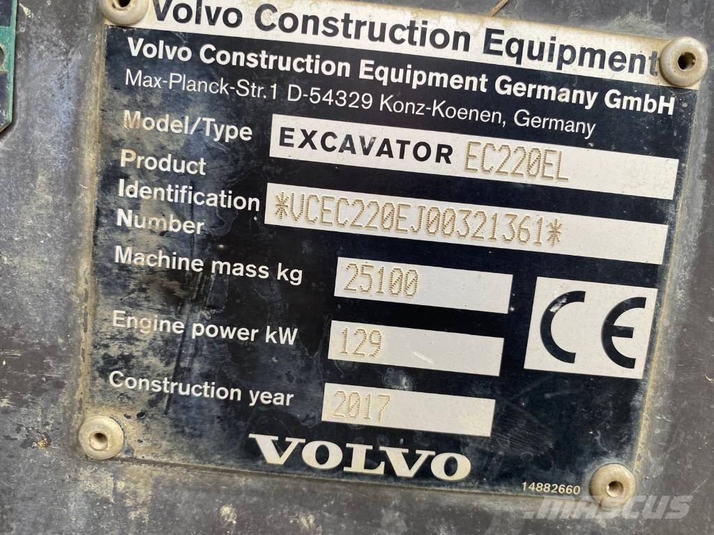 Volvo EC 220 EL Rupsgraafmachines