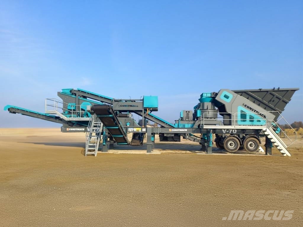 Constmach Mobile Vertical Shaft Impact Crusher Plant 150 TPH Mobil törőgépek