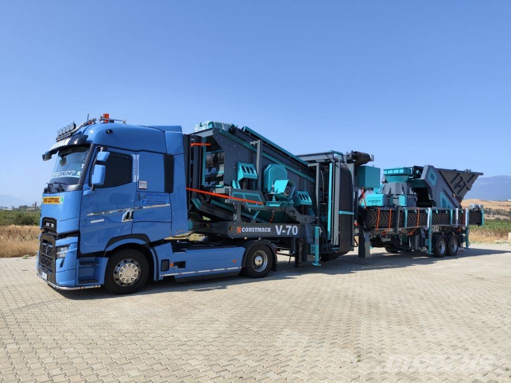 Constmach Mobile Vertical Shaft Impact Crusher Plant 150 TPH Mobil törőgépek