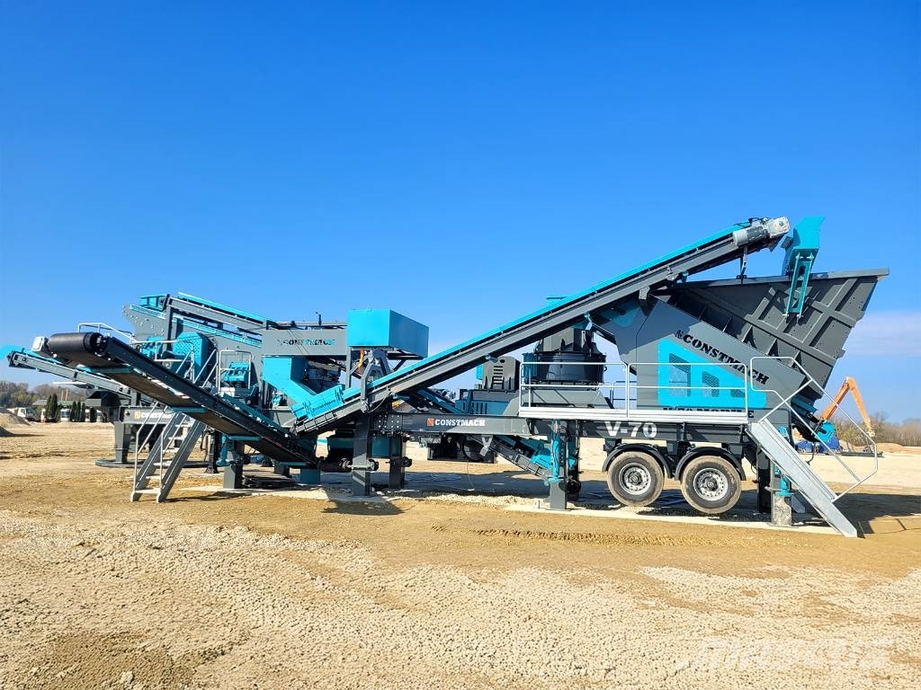 Constmach Mobile Vertical Shaft Impact Crusher Plant 150 TPH Mobil törőgépek