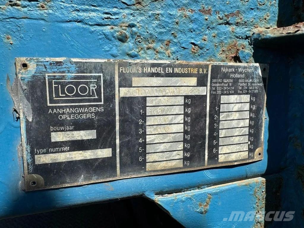 Floor FLO 17 30 H2 KENNIS R-36 DRUM BRAKES Semirremolques de plataformas planas/laterales abatibles