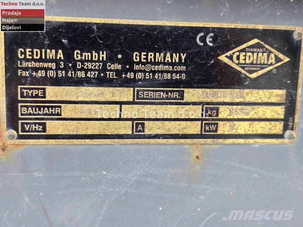 Cedima CF-5030 MTL Trancheuse