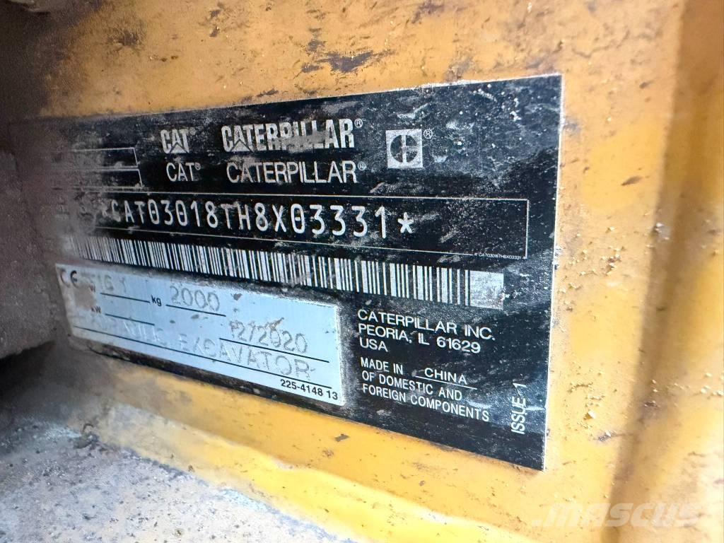 CAT 301.8 - A/C! حفارات صغيرة أقل من 7 طن (حفارات صغيرة)