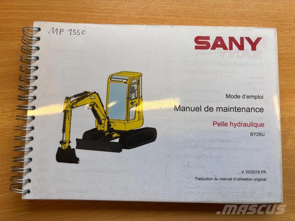 Sany SY26U Mini Escavadoras <7t
