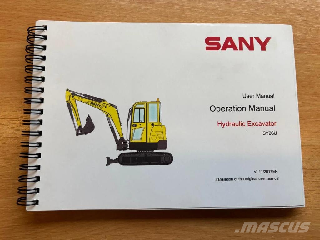 Sany SY26U Mini Escavadoras <7t