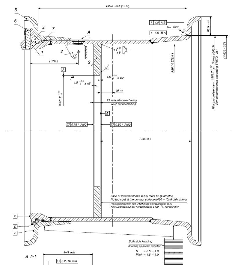 Liebherr Felge passend für L550 - 556 Otros componentes