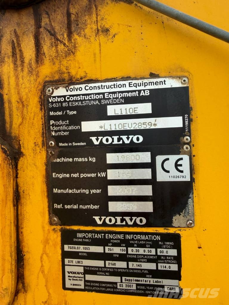 Volvo L 110 E Iekrāvēji uz riteņiem