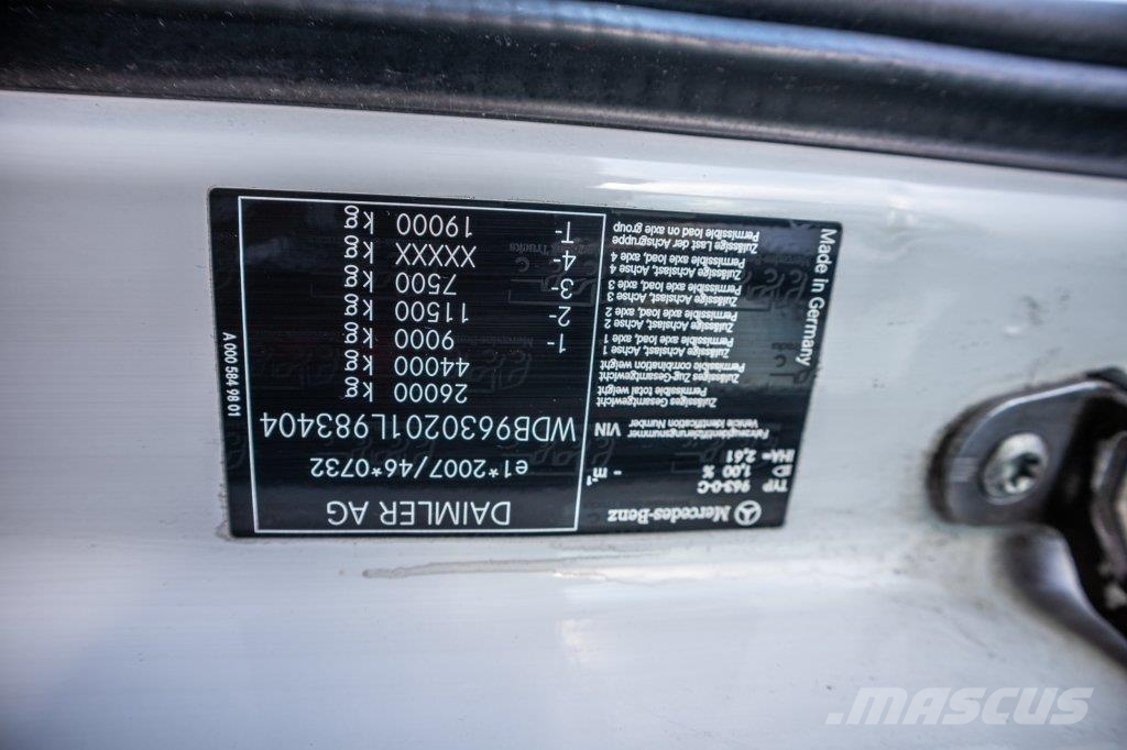 Mercedes-Benz ACTROS 2548-6x2+VOITH شاحنات بغطاء جانبي
