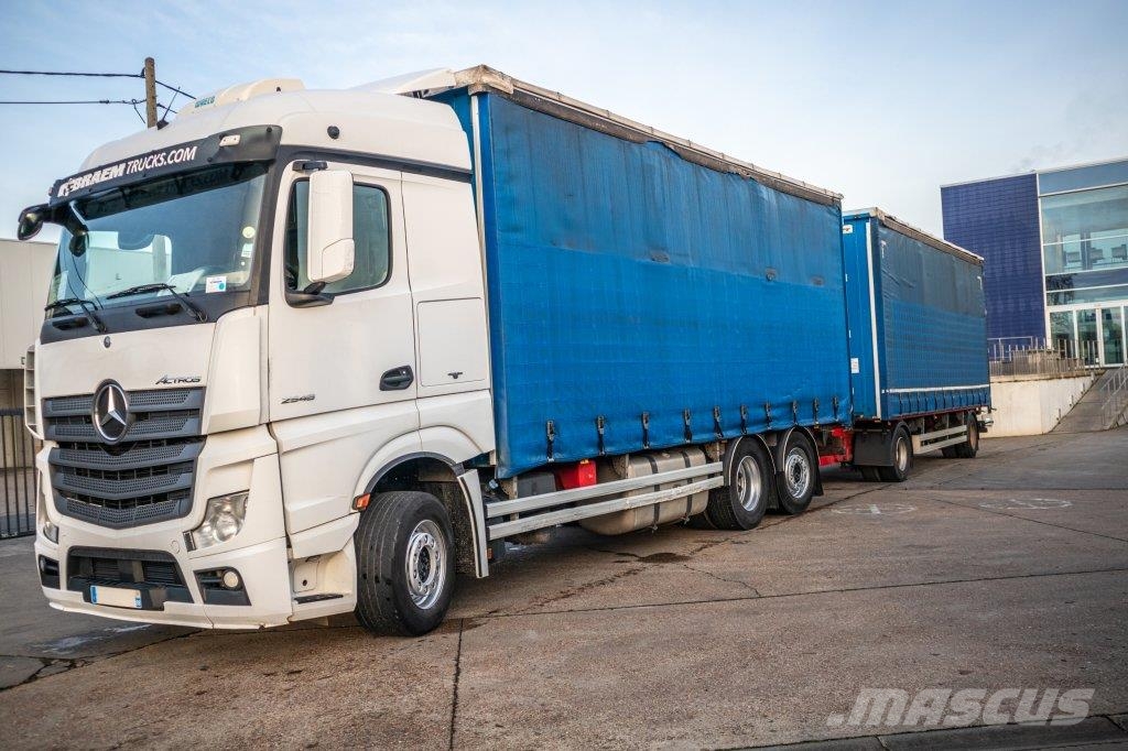 Mercedes-Benz ACTROS 2548-6x2+VOITH شاحنات بغطاء جانبي