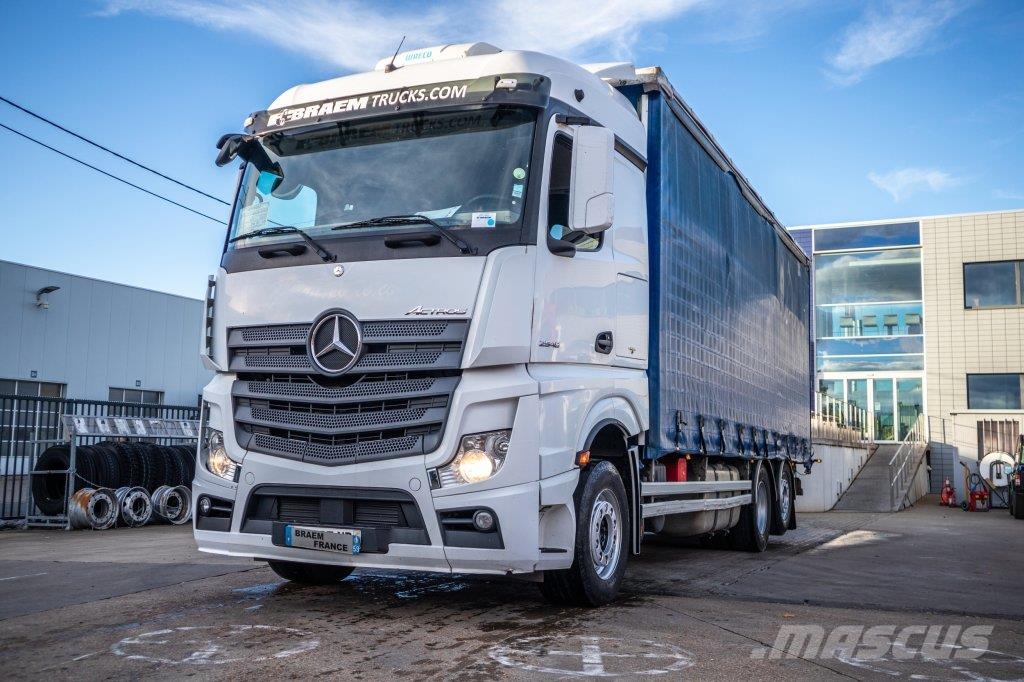 Mercedes-Benz ACTROS 2548-6x2+VOITH شاحنات بغطاء جانبي