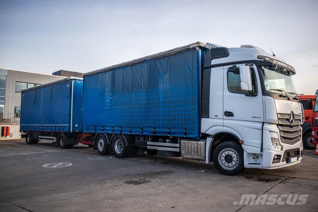 Mercedes-Benz ACTROS 2548-6x2+VOITH شاحنات بغطاء جانبي