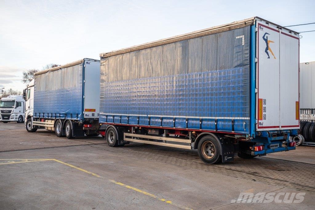 Mercedes-Benz ACTROS 2548-6x2+VOITH شاحنات بغطاء جانبي