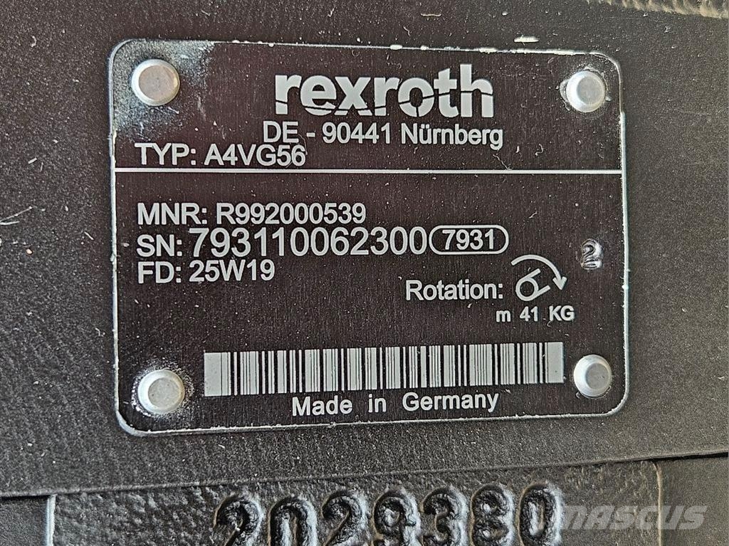 JCB 409 ZX-20/925291-Rexroth A4VG56-Drive pump/Rijpomp Hydraulics