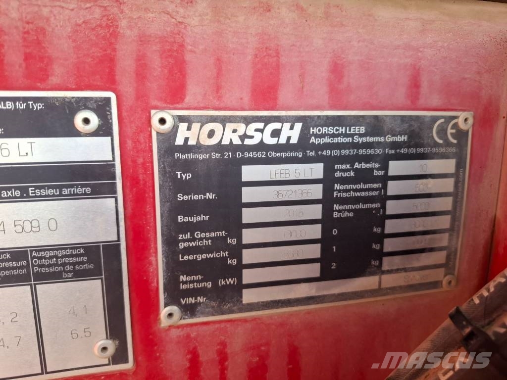 Horsch Leeb 5 LT Trailed sprayers