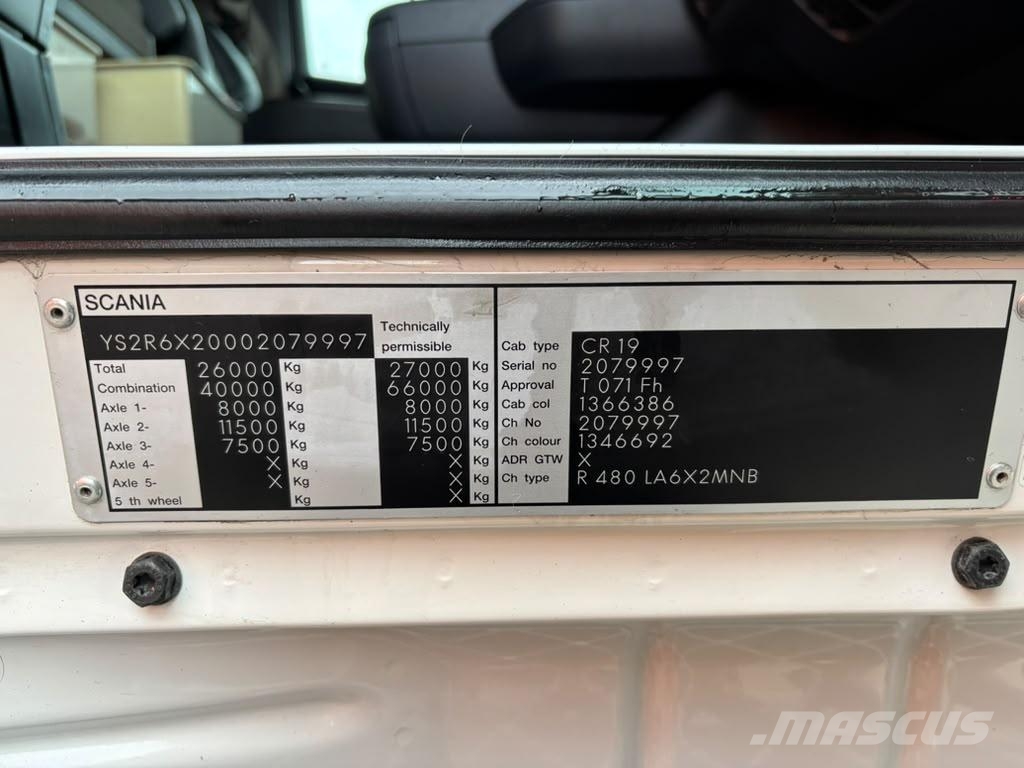 Scania R 480 6x2 ADR ! / RETARDER / BOX L=7219 mm Furgoonautod