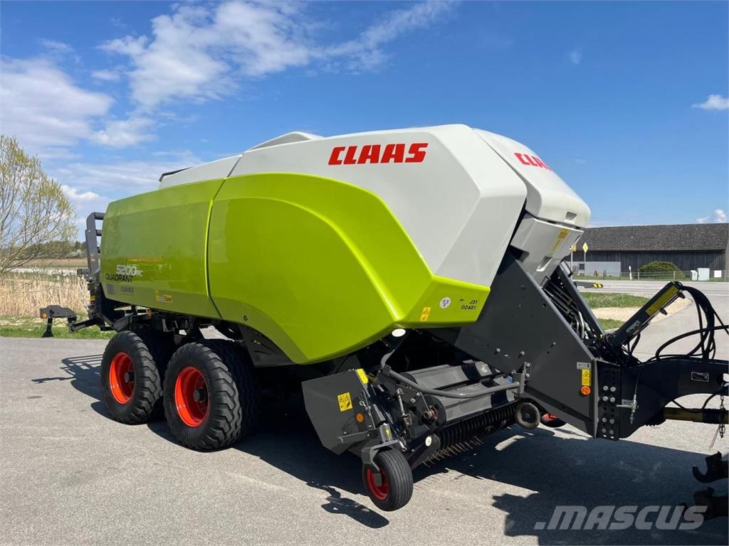 CLAAS Quadrant 5200 RC + Stapelwagen Quadro Pac V, neuwe محزمات مربعة