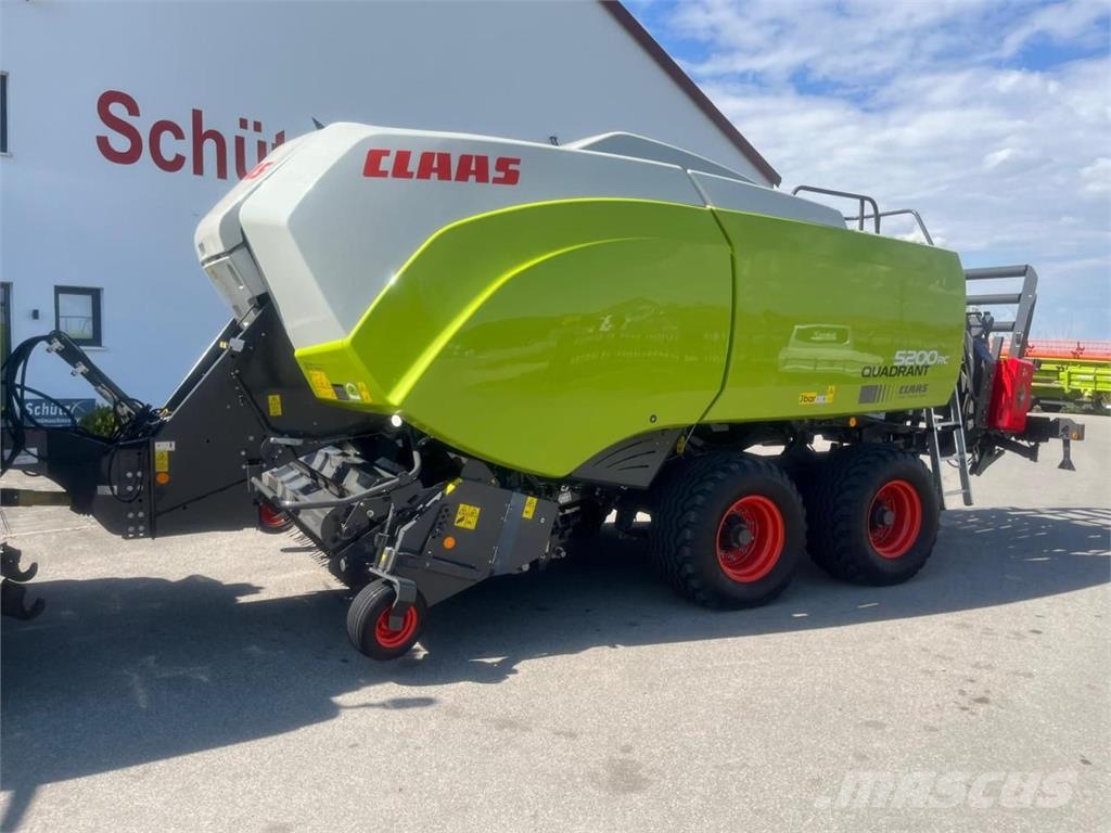 CLAAS Quadrant 5200 RC + Stapelwagen Quadro Pac V, neuwe محزمات مربعة
