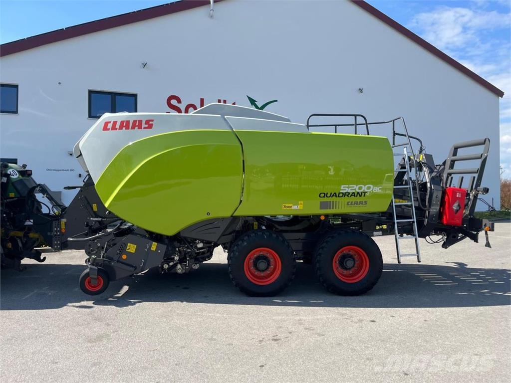 CLAAS Quadrant 5200 RC + Stapelwagen Quadro Pac V, neuwe محزمات مربعة