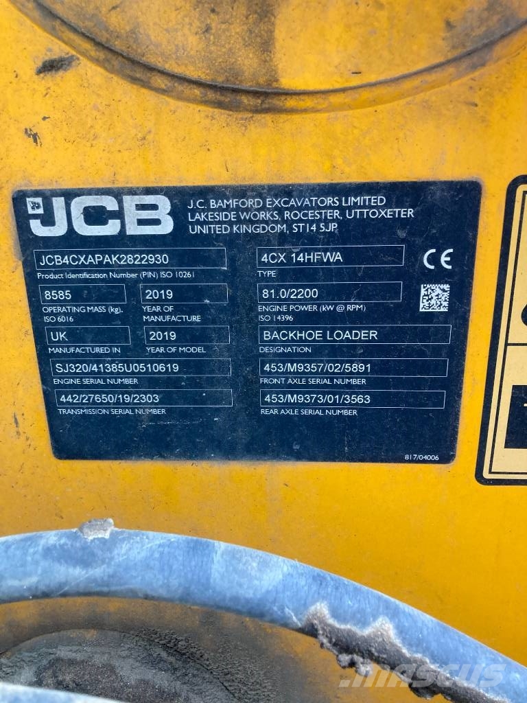 JCB 4 CX Buldoexcavatoare