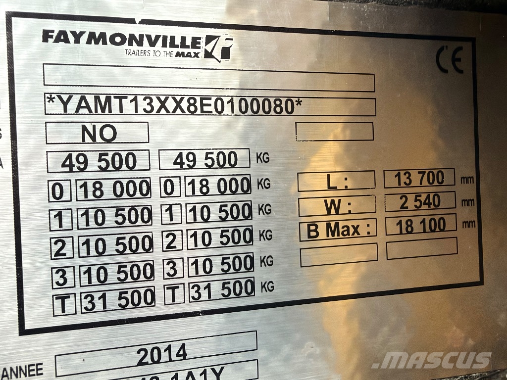 Faymonville MAX 100 jatkettava pokkakärry Poluprikolice labudice