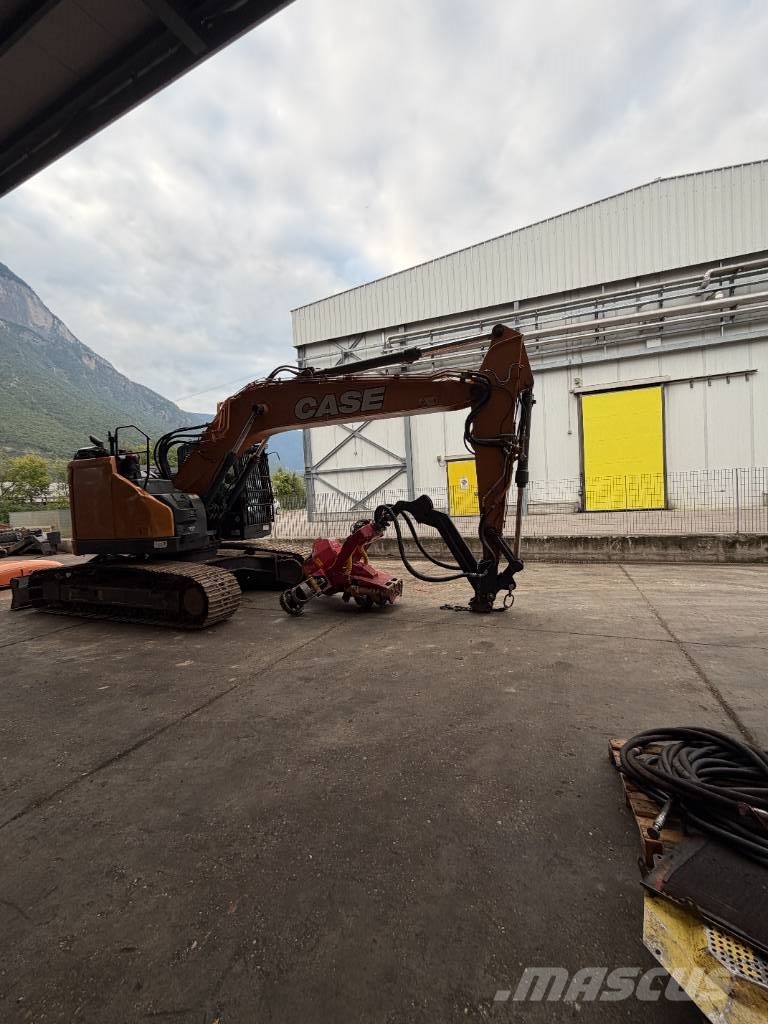 CASE mit Harvesterkopf Woody CX245D SR + Woody WH60-1 Žeriavy/Nakladače