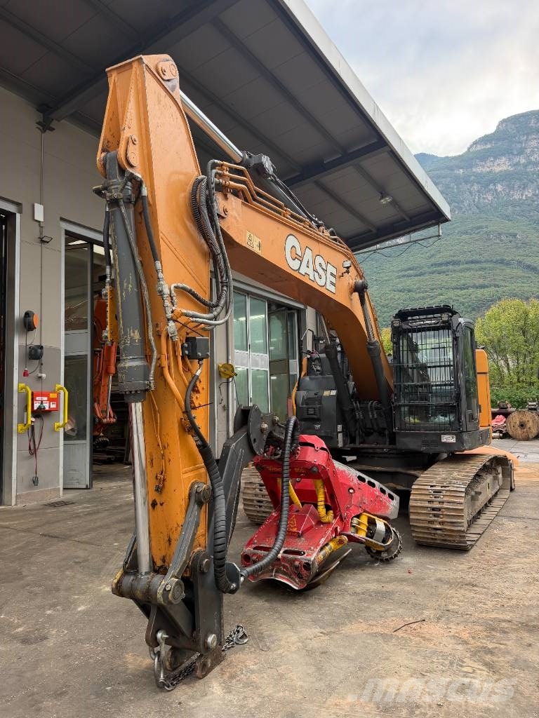 CASE mit Harvesterkopf Woody CX245D SR + Woody WH60-1 Žeriavy/Nakladače