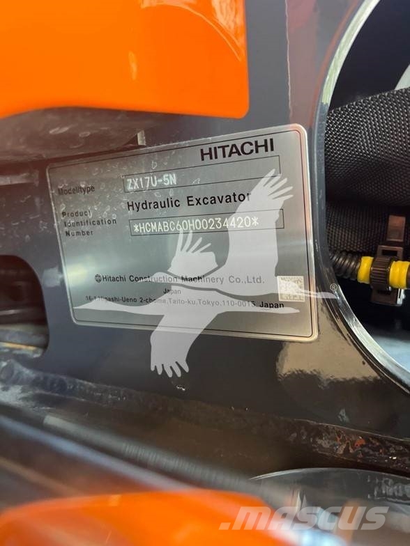 Hitachi ZX17U-5N Minibagger < 7t