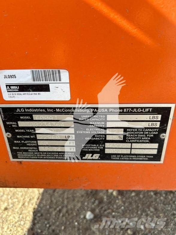 JLG 600AJ Zglobne podizne platforme