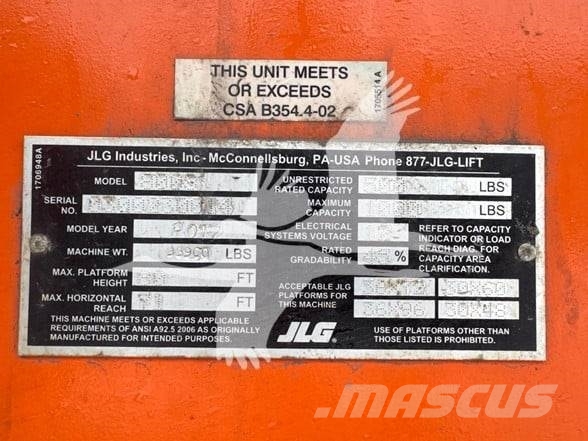 JLG 800S Teleskooppipuominostimet