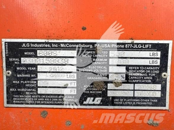 JLG 800S Teleskooppipuominostimet