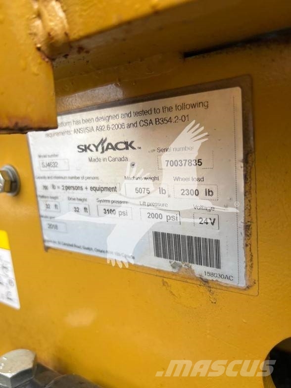SkyJack SJIII4632 Nůžková zvedací plošina