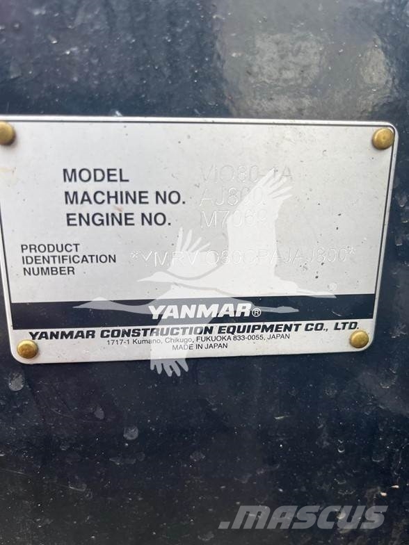 Yanmar VIO80 Εκσκαφείς με ερπύστριες