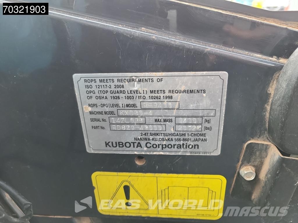 Kubota KX080 -4a2 A/C Miniescavatori