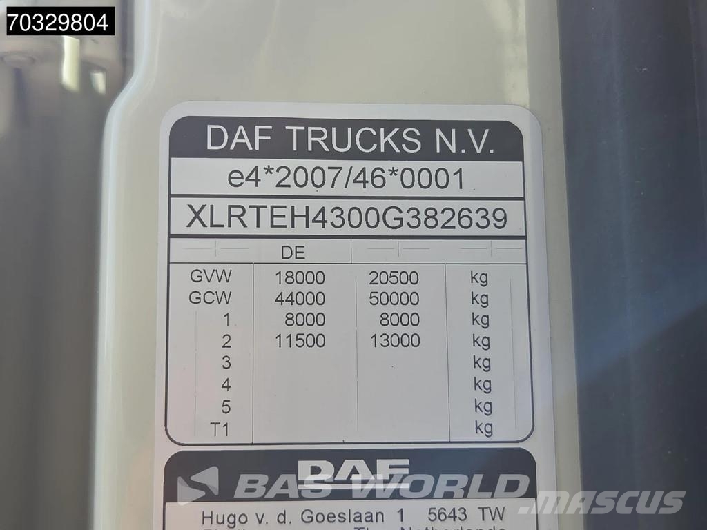 DAF XF 480 4X2 SC Retarder Hydraulic Standklima ACC IT 트랙터 유닛
