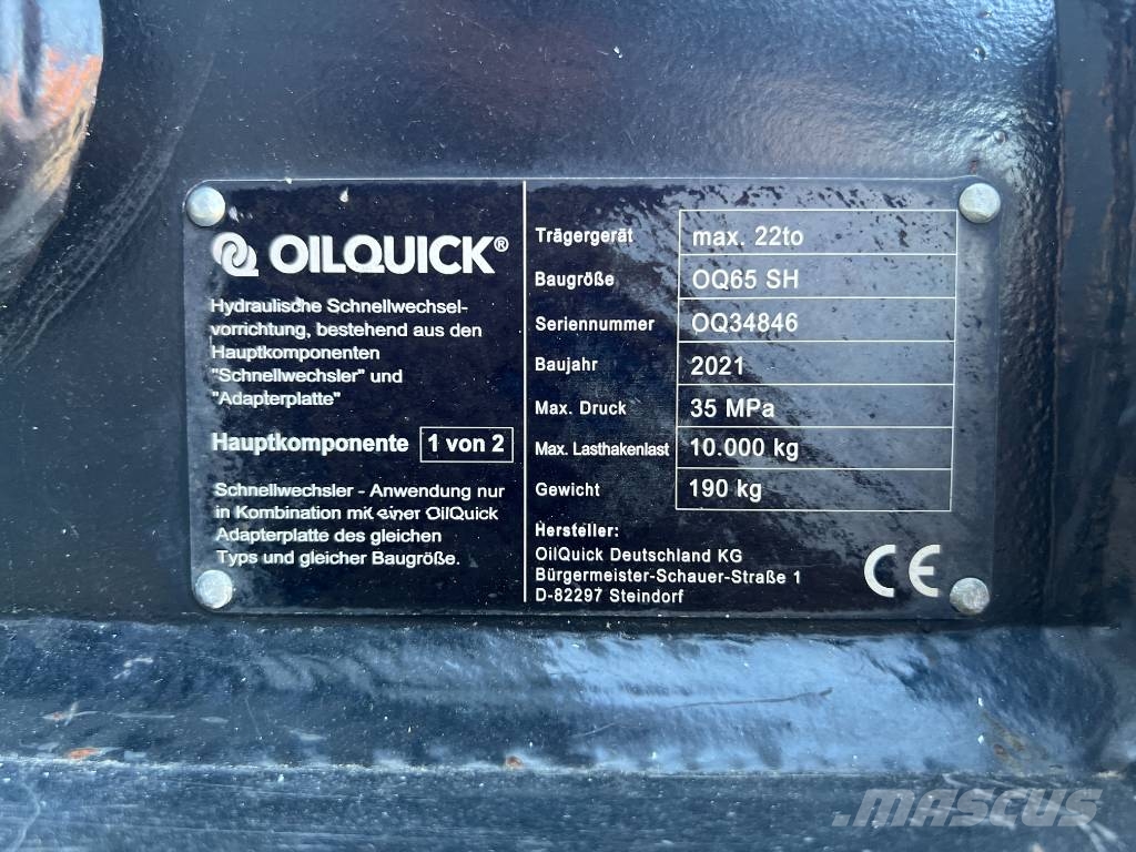 OilQuick OQ65 - 311F / 313F / 315F موصلات سريعة